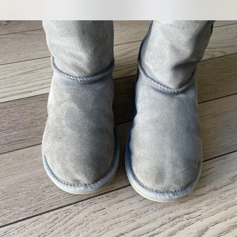 UGG Light Gray Suede Boots